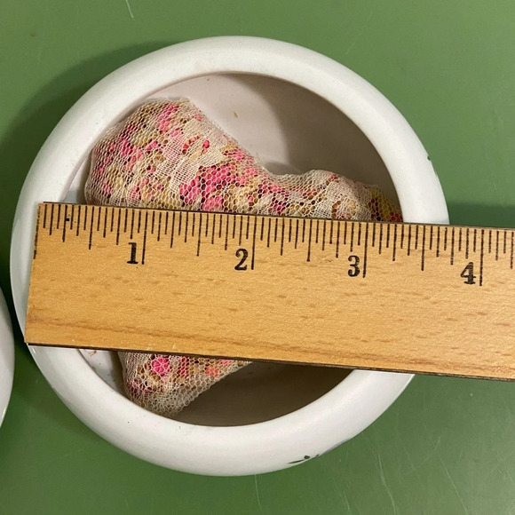 Vintage San Francisco Music Company Violet Flower Porcelain Box Edelweiss - Picture 8 of 9